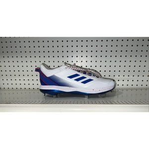 Adidas Icon 7 Kansas Jayhawks PE Mens Metal Baseball Cleats Size 8 White Blue